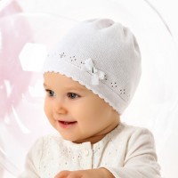 Detské čiapky - dievčenské - kojenecké - prechodné/ jarné - jesenné model - 2/166